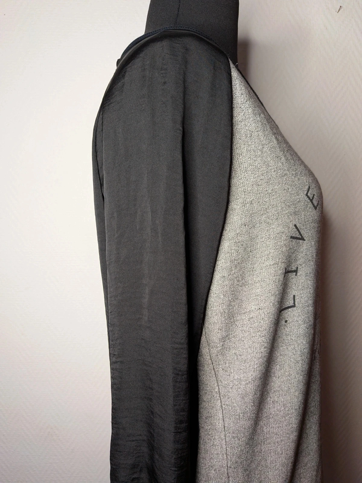 Twee-materialen jurk – photo 4